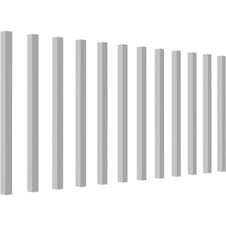Ekena Millwork 1 1/4"W x 1 1/4"D x 30"H Providence Square Baluster, PK 12 BAL01X01X30SEC-12